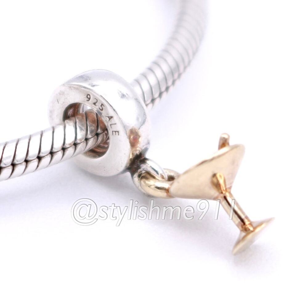 Authentic Pandora Retired Cocktail Dangle - 790527GR - Picture 3 of 13